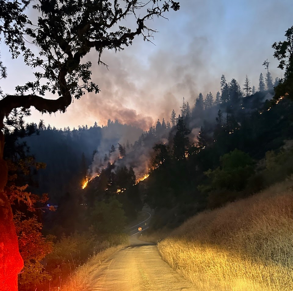 The Dixon Fire threatens private, Tribal, and United States Forest Service lands near the Tiller and Drew areas.