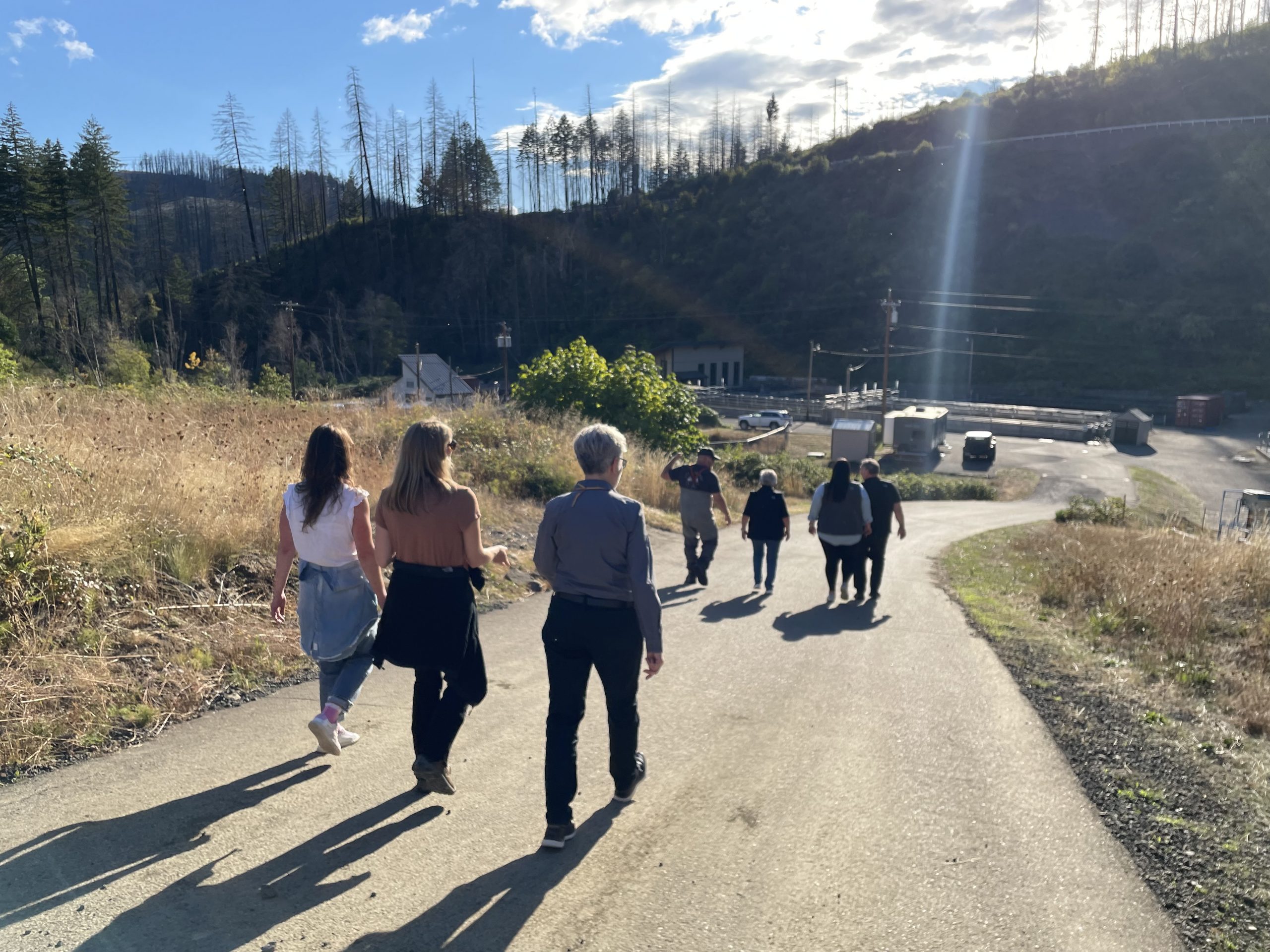 CCBUTI staff and Governor Kotek's staff end the day at Rock Creek Fish Hatchery. Sept. 18, 2024. Cow Creek Band of Umpqua Tribe of Indians.